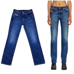 Diesel Womens 1989 D-Mine Jeans  Sz. 25x30 Straight Leg Dark Wash Preppy Grunge